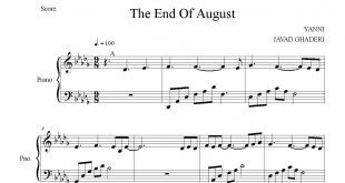 نت The End Of August یانی (جواد قادری)