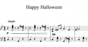 نت آهنگ هالووین برای پیانو