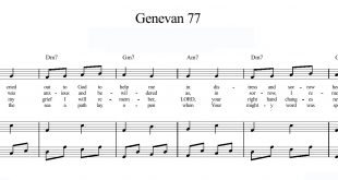 نت قطعه Genevan Psalm 77