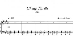 نت پیانوی Cheap Thrills