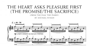 نت پیانوی The Heart Asks Pleasure First