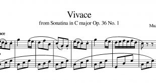 نت پیانوی Vivace