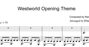 نت پیانوی Westworld