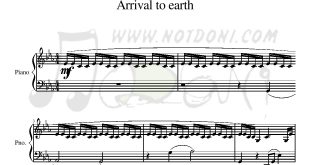 نت پیانوی آهنگ Arrival to Earth