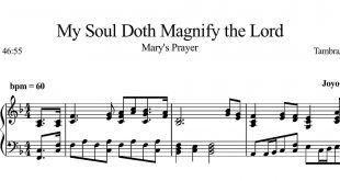 نت پیانوی قطعه My Soul Doth Magnify the Lord