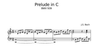 نت پیانوی قطعه Prelude in C