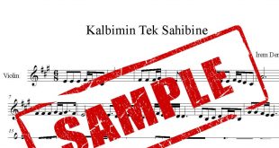 نت آهنگ ترکی Kalbimin Tek Sahibine از Irem Derici