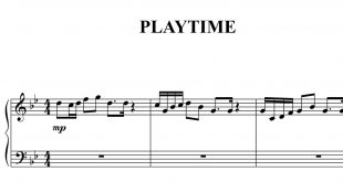 نت قطعه play time از یانی برای پیانو