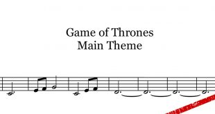 نت ویولن موسیقی سریال Game of Thrones