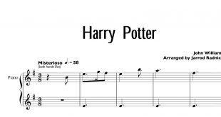 نت پیانوی Harry Potter Hedwig s Theme