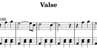 نت پیانوی موسیقی سحرآمیز والس اثر یوگنی گرینکو