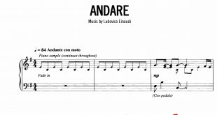 نت پیانوی Andare از لودویکو اناودی