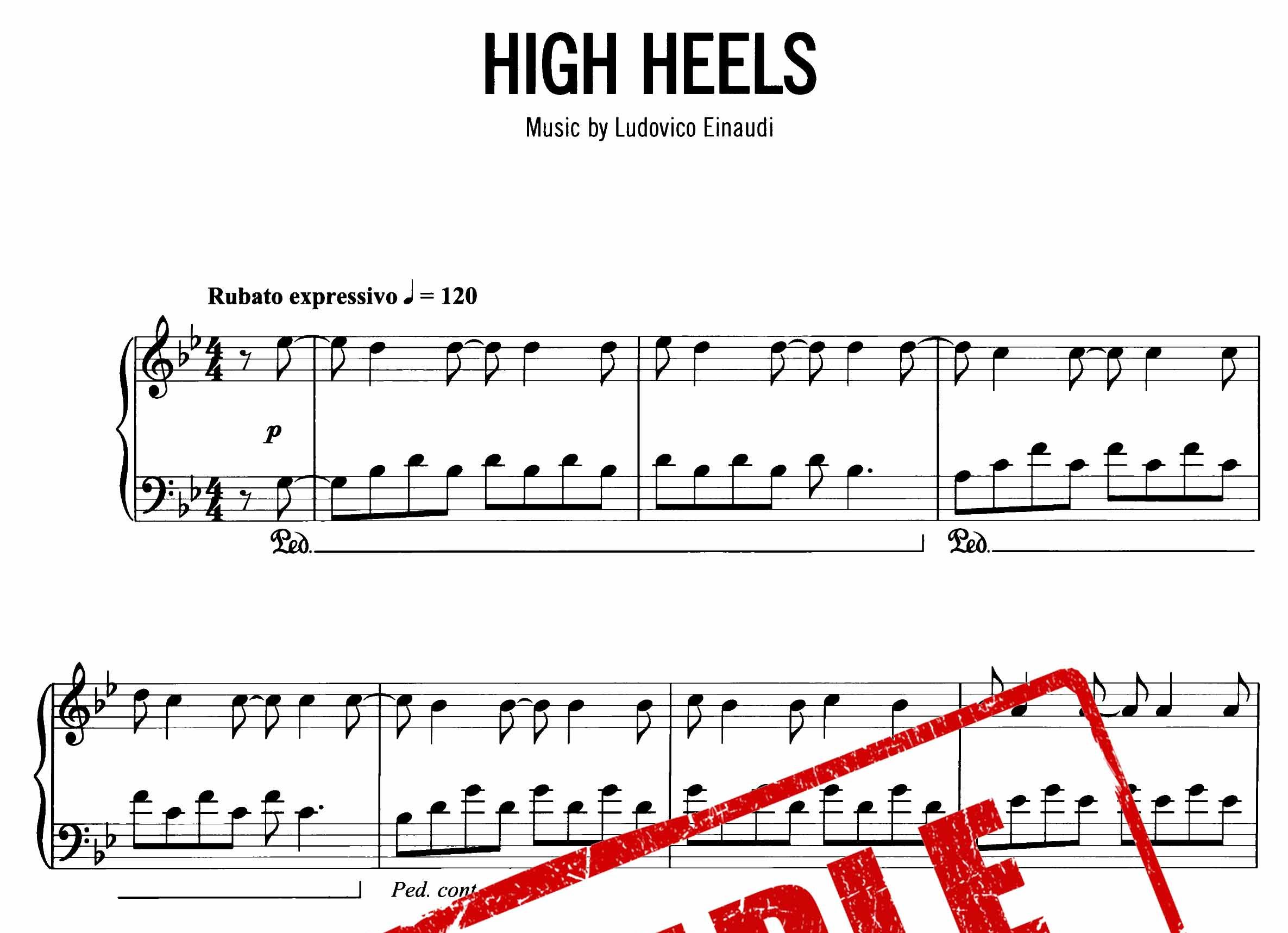 نت پیانوی High Heels از لودویکو اناودی