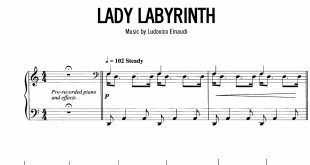 نت پیانوی Lady Labyrinth از لودویکو اناودی