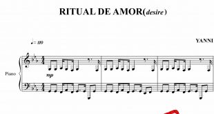 نت پیانوی Ritual de amor از یانی