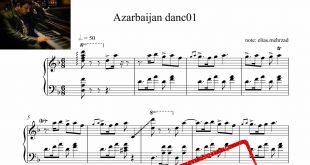 نت پیانوی رقص آذربایجان مشدی عباد