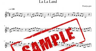 نت ویولن فیلم معروف La La Land
