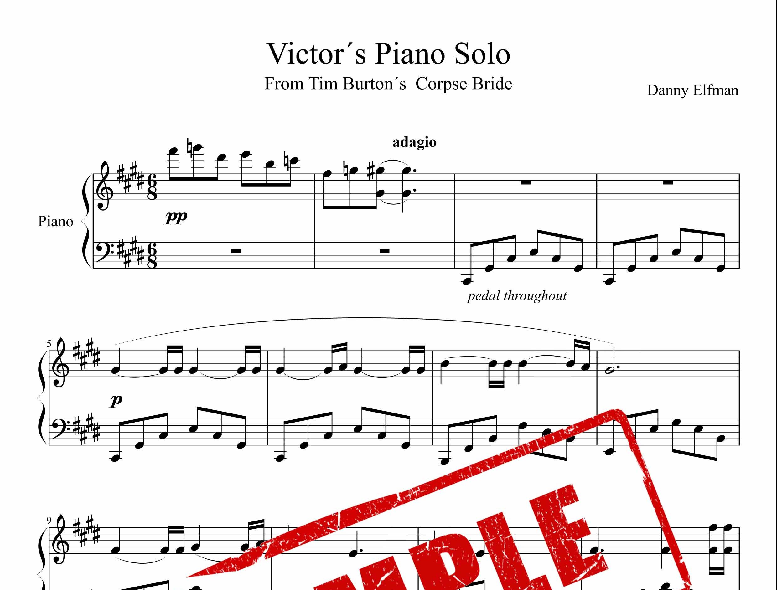 نت پیانوی آهنگ Victor ́s Piano Solo