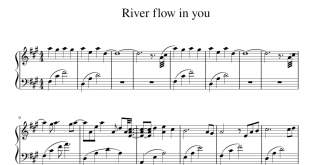 نسخه آسان نت پیانو River Flows in You