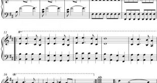 نت پیانو معمای شاه (ساده سازی شده توسط ) برای نوازندگان متوسط | نت پیانو بابک زرین