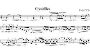 نت ویولن crystallize برای نوازندگان متوسط | نت ویولن لیندزی استرلینگ
