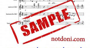 نت سنتور بندباز برای نوازندگان حرفه ای | نت سنتور علینقی وزیری