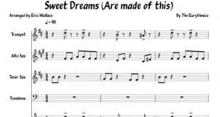 نت پیانو Sweet Dreams Are made of this برای نوازندگان حرفه ای | نت پیانو مریلین منسون