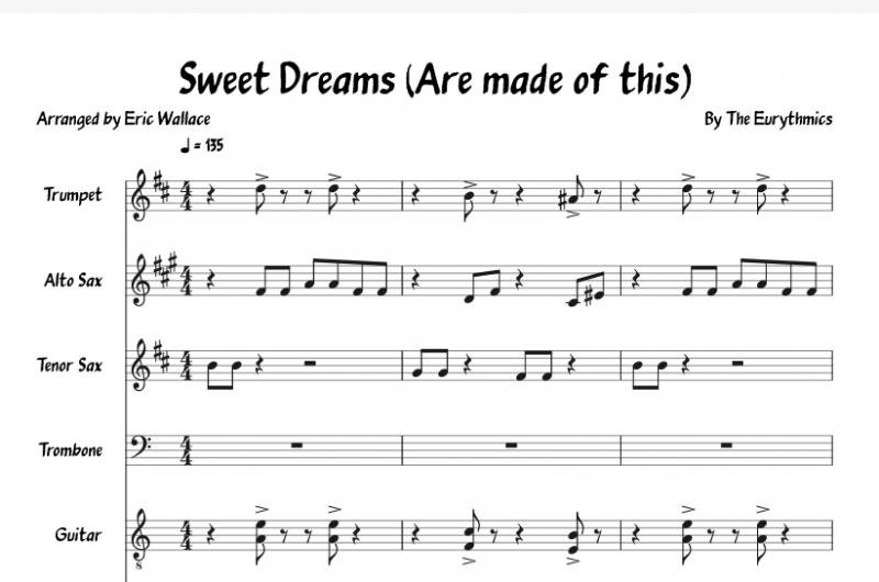 نت پیانو  Sweet Dreams Are made of this برای نوازندگان حرفه ای | نت پیانو مریلین منسون