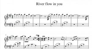 نت پیانو نسخه آسان نت River Flows in You برای نوازندگان مبتدی | نت پیانو یرو ما
