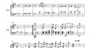 نت پیانو فانتزی روی تم لا مینور اثر جواد معروفی برای نوازندگان حرفه ای | نت پیانو جواد معروفی