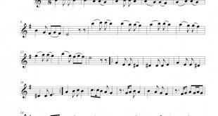 نت ویولن امشب میخوام مست بشم از امید برای نوازندگان متوسط | نت ویولن جهانبخش پازوکی
