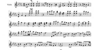 نت ویولن درویش از اکبر گلپایگانی برای نوازندگان متوسط | نت ویولن جهانبخش پازوکی