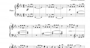 نت پیانو سمفونی 5 (تم اصلی) ساده شده برای نوازندگان مبتدی | نت پیانو لودویگ فان بتهوون