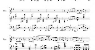 نت پیانو جان مریم برای نوازندگان حرفه ای | نت پیانو کامبیز مژدهی