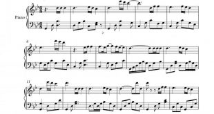 نت پیانو ماه پیشونی ( ای سوار اسب ابلق ) برای نوازندگان متوسط | نت پیانو واروژ هاخباندیان