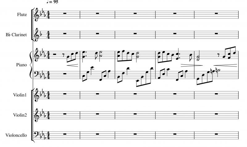 نت ویولن  سکرت گاردن برای ارکستر کلاسیک برای نوازندگان متوسط | نت ویولن گروه سیکرت گاردن