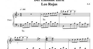 نت پیانو Der Einsame Hirte از Leo Rojas برای نوازندگان متوسط | نت پیانو لئو روخاس