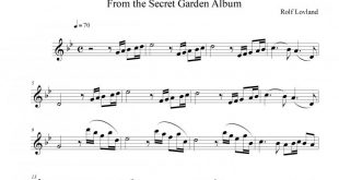 نت ویولن Adagio از مجموعه Secret Garden برای نوازندگان متوسط | نت ویولن رولف لولند