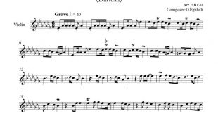 نت ویولن پریا برای نوازندگان متوسط | نت ویولن داریوش اقبالی
