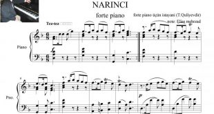 نت پیانو رقص آذری نارینجی برای نوازندگان حرفه ای | نت پیانو توفیق قولیف
