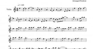 نت ویولن نیمه گمشده برای نوازندگان متوسط | نت ویولن آندرانیک آساطوریان