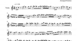نت ویولن شکایت برای نوازندگان متوسط | نت ویولن فرید زلاند