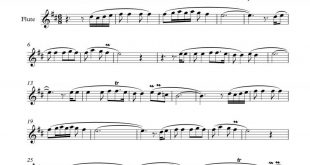 نت فلوت لالایی کن بخواب خوابت قشنگه برای نوازندگان متوسط | نت فلوت پرویز غیاثیان