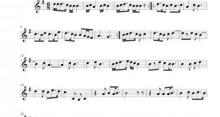نت ویولن گلپونه ها از ایرج بسطامی برای نوازندگان متوسط | نت ویولن حسین پرنیا