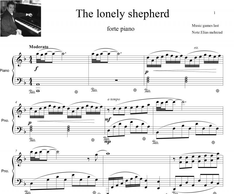 نت پیانو  The Lonely Shepherd برای نوازندگان حرفه ای | نت پیانو جیمز لست