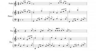 نت ویولن آهنگ Allways remember us this way برای نوازندگان متوسط | نت ویولن لیدی گاگا