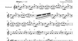 نت کیبورد آهنگ گل پشت و رو نداره به برای نوازندگان متوسط | نت کیبورد پرویز اتابکی