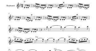 نت کیبورد آهنگ حرف تازه به برای نوازندگان متوسط | نت کیبورد انوشیروان روحانی