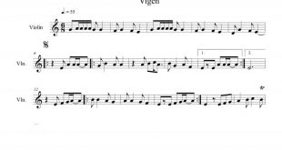 نت ویولن مثال تور ماهیا برای نوازندگان متوسط | نت ویولن پرویز وکیلی