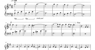 نت پیانو ۱۰۱۰ ( ده و ده دقیقه ) رستاک حلاج برای نوازندگان متوسط | نت پیانو رستاک حلاج